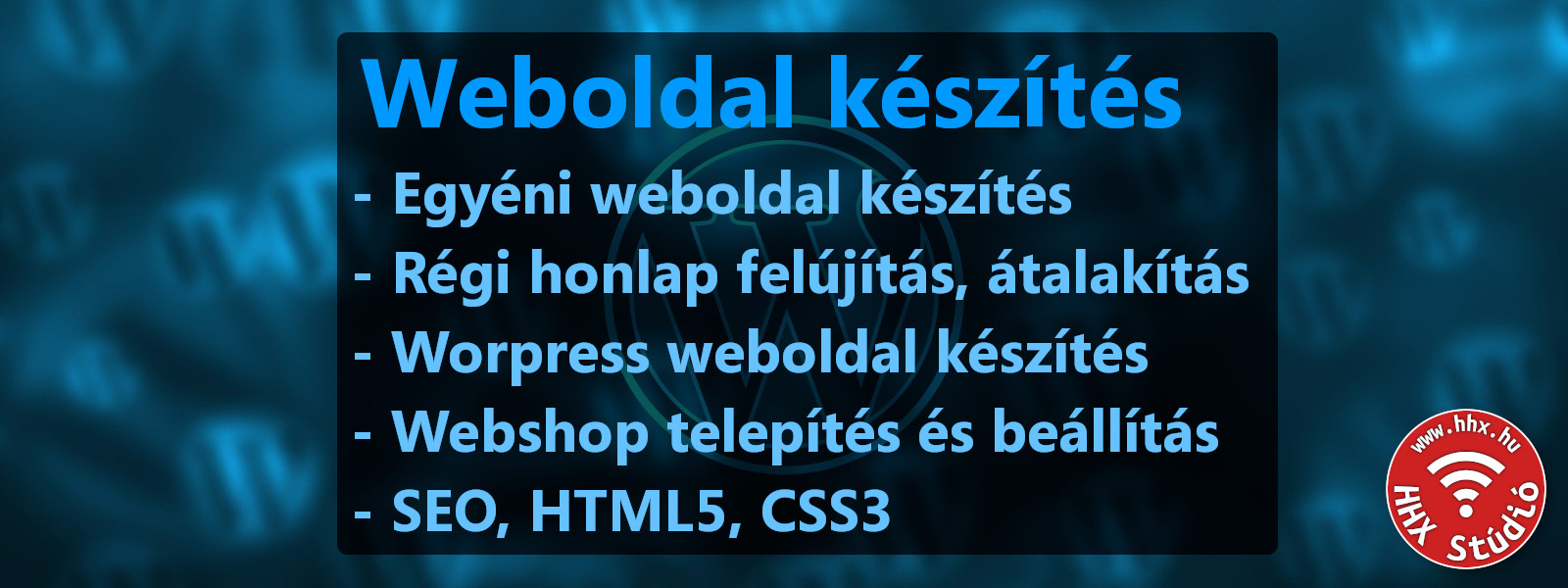 Weboldal készítés